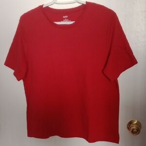 Vintage Pit To Pit 22.Classic Red Crew Neck Short Sleeve Tee